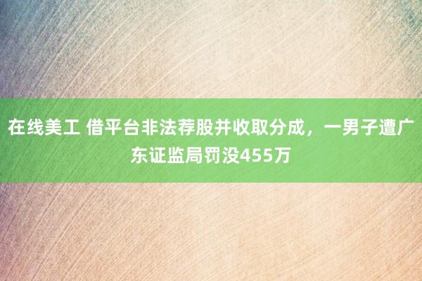 在线美工 借平台非法荐股并收取分成，一男子遭广东证监局罚没455万